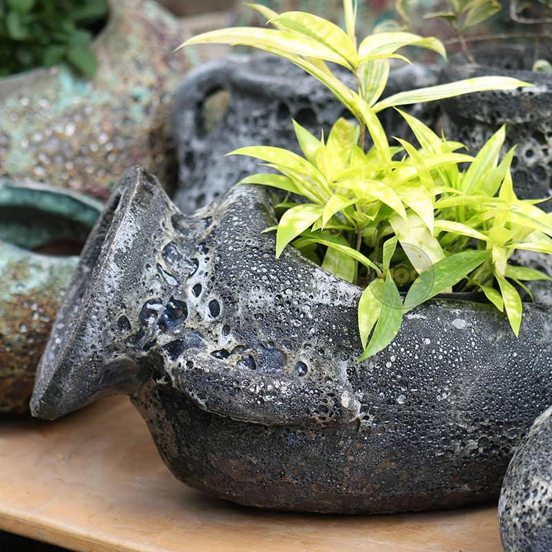 2949 Chậu Atlantic Bình Nằm 2 Quai 40x30x25 M19