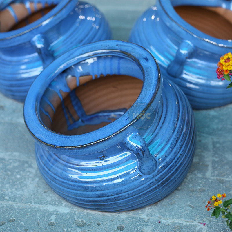 4179 ID Bình Nằm 2 Quai Sọc Ngang 30x30x21 M22