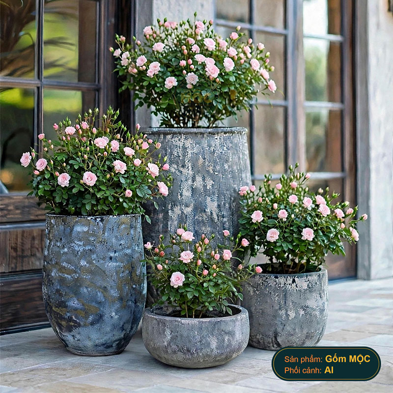 4231 Men Mỹ Thuật Tulip Trơn 35x35x31